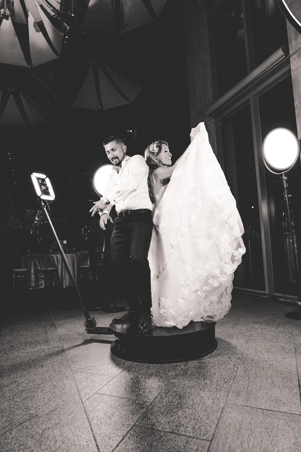360 Cine Booth wedding experience