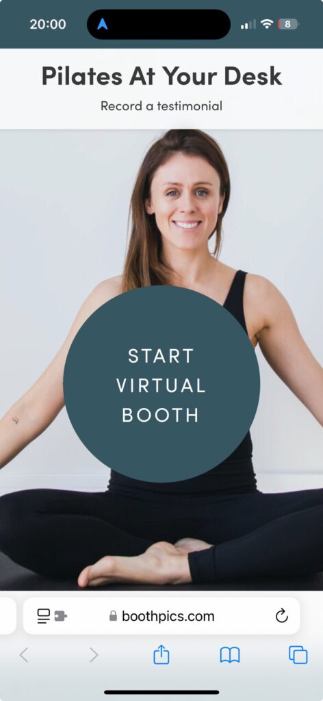 Kerrie Anne Pilates virtual booth