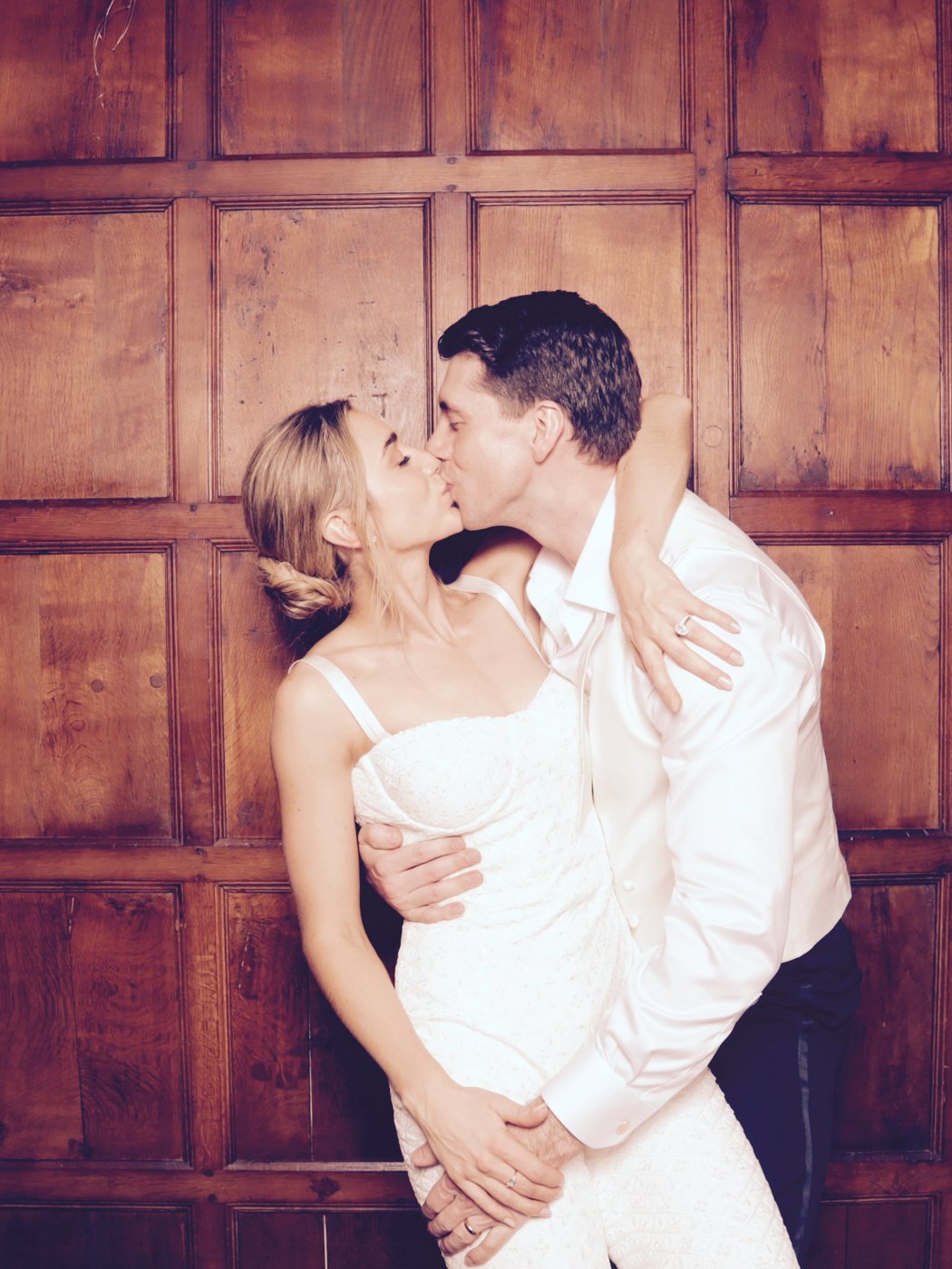 Paige & Richard on their wedding day at North Cadbury Court